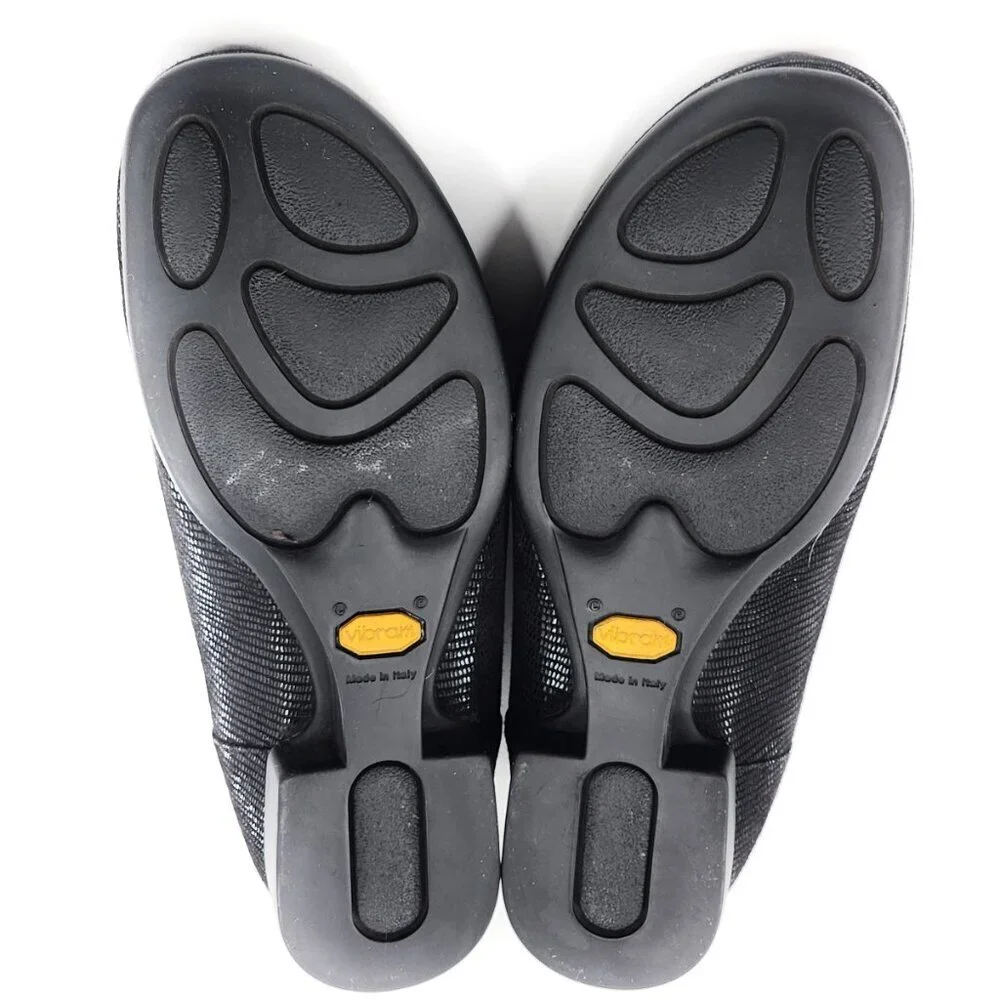 THIERRY RABOTIN Black Shiny Suede Loafer Flats‎ Shoes